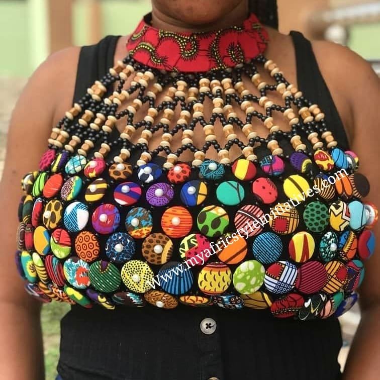 Button Bib Statement Piece