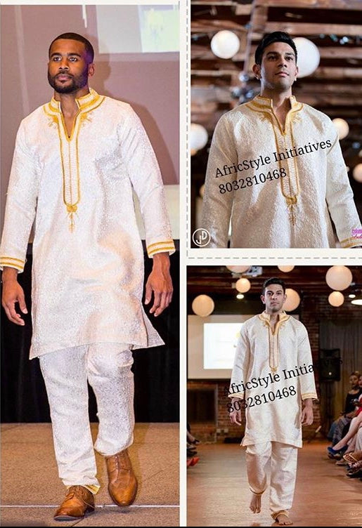African Embroidered Mens Set