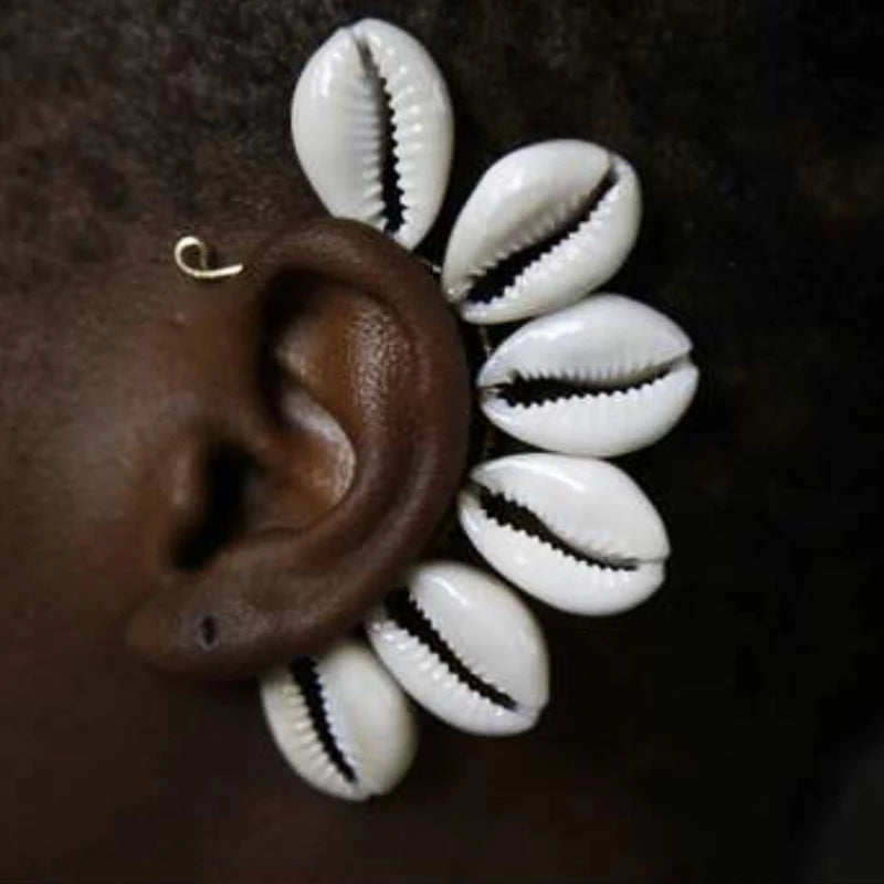 Cowrie Earring ~ Cuff