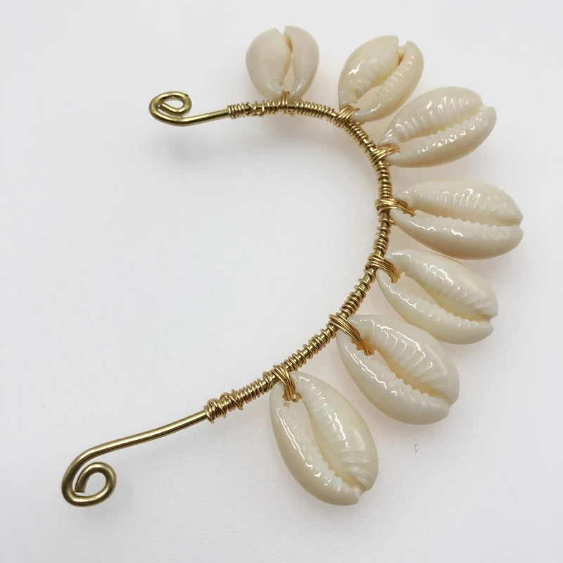 Cowrie Earring ~ Cuff
