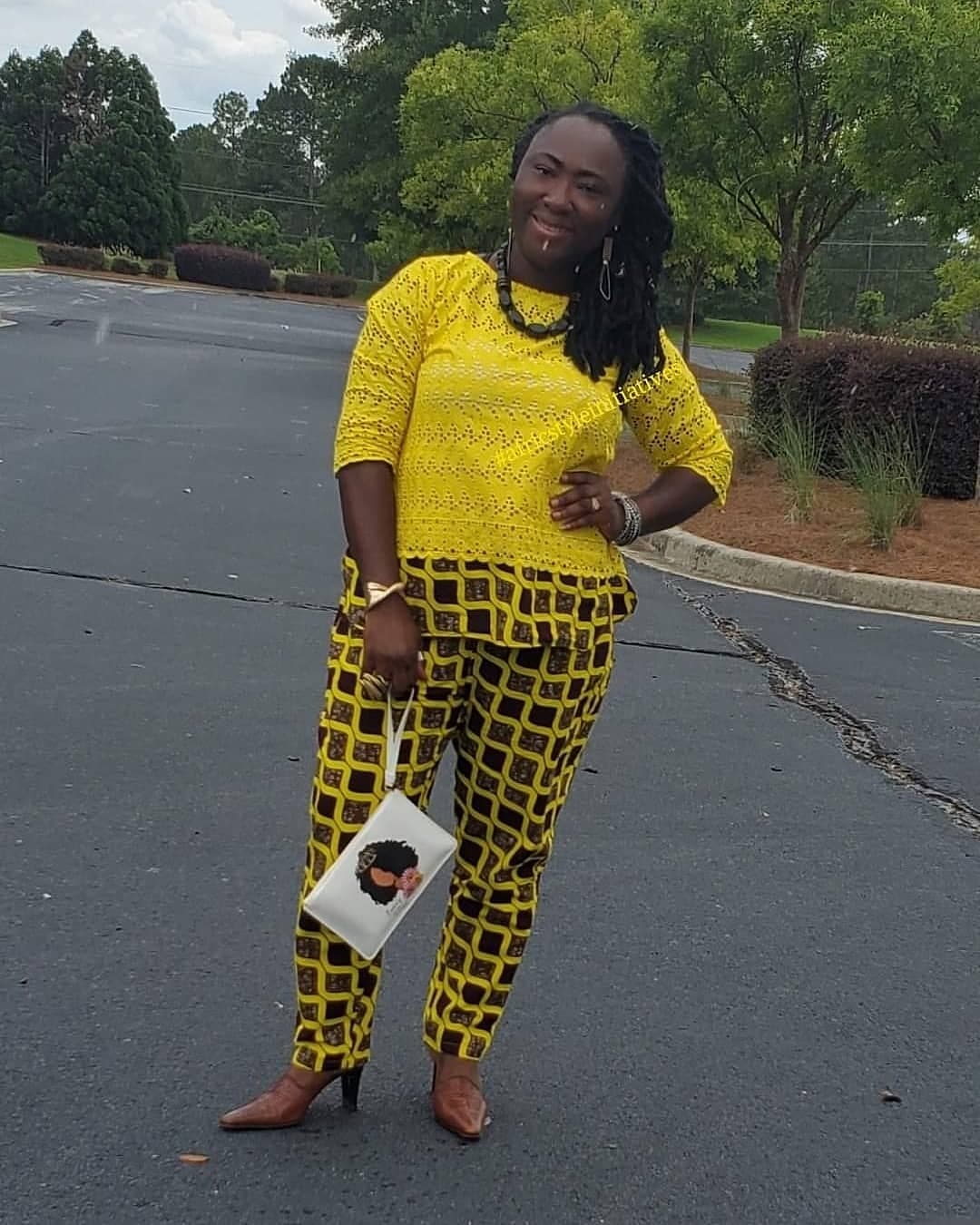 Yellow Lace Jacket Set
