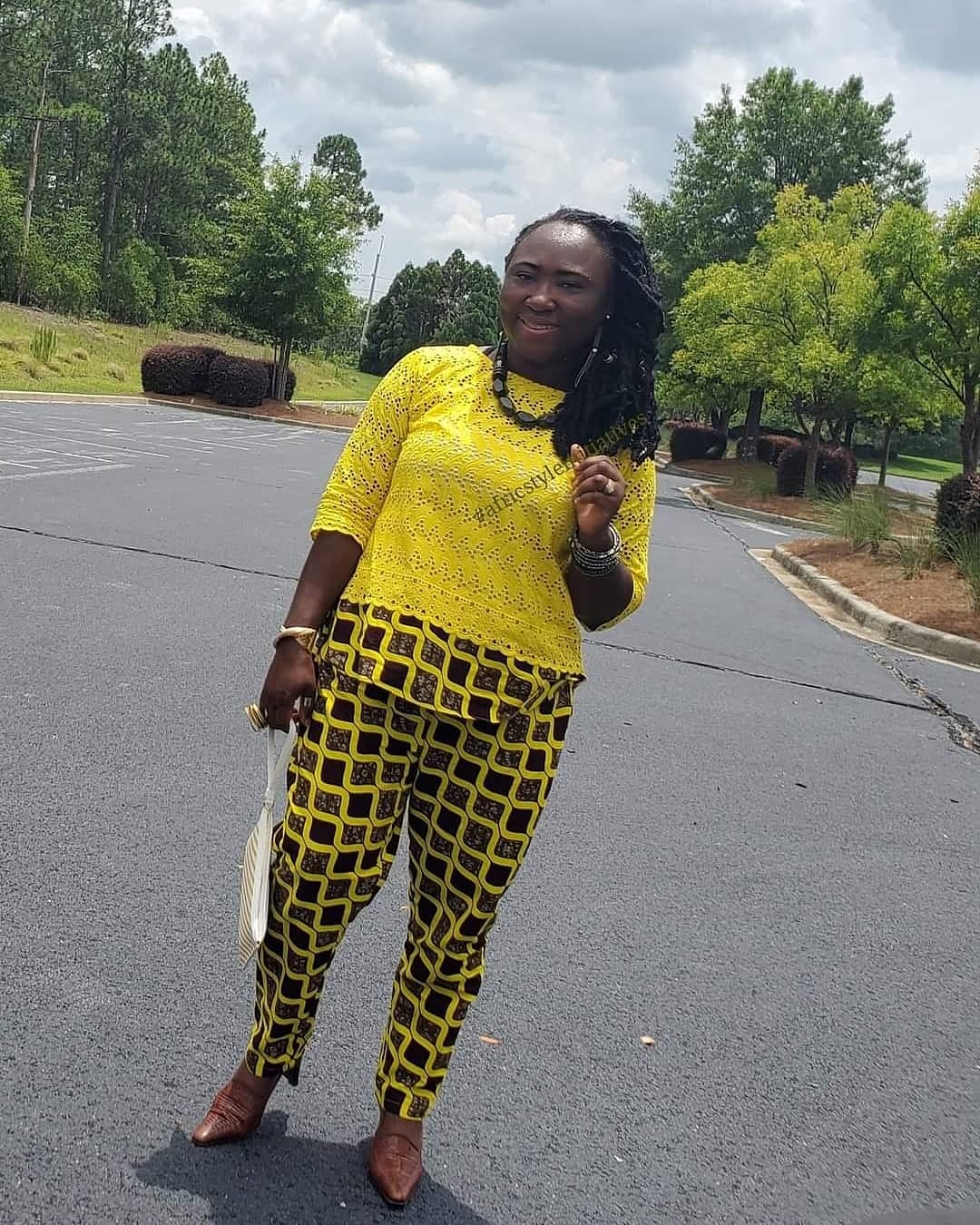 Yellow Lace Jacket Set