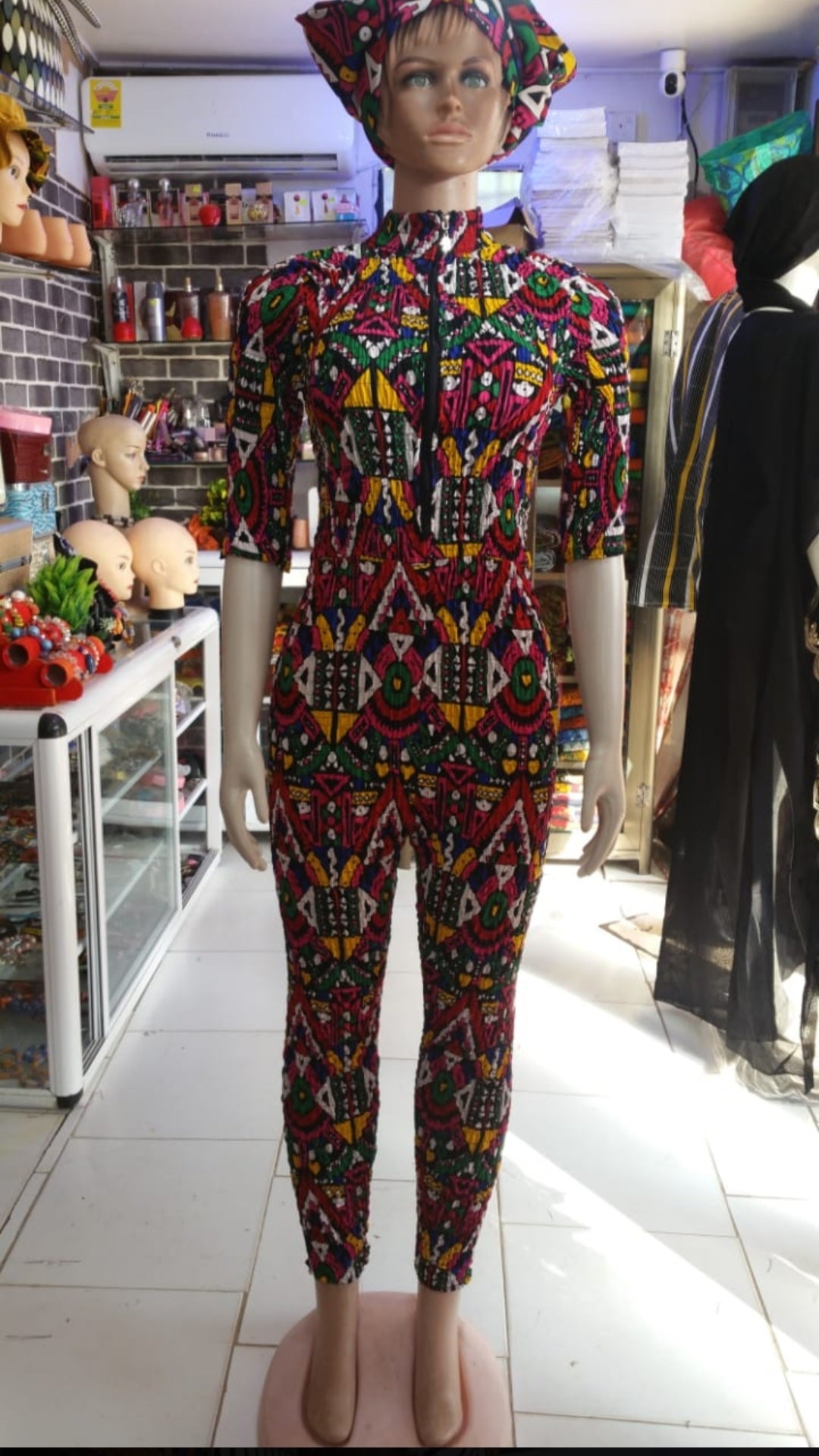 Elastic Sown Jumpsuit