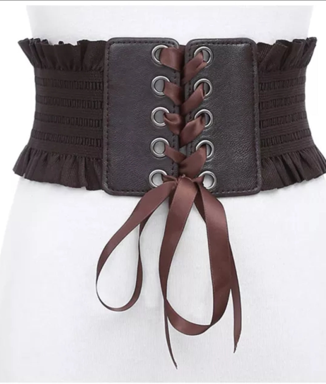 Soft Leather Wide Belt