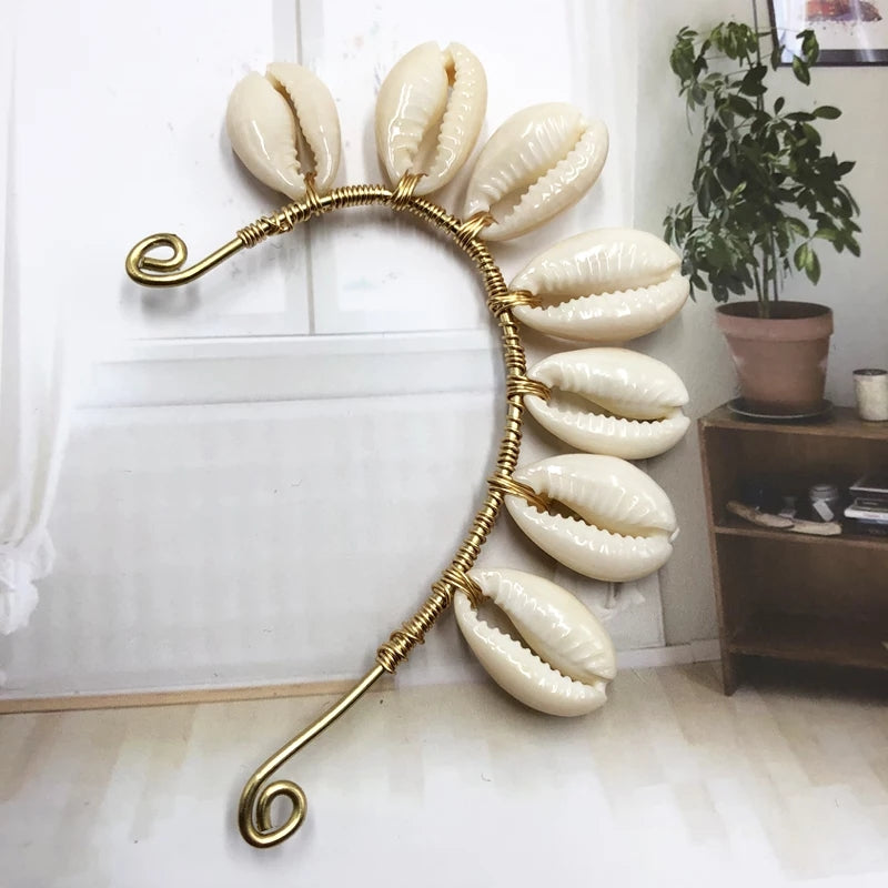 Cowrie Earring ~ Cuff