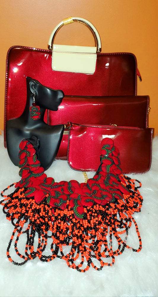 Red Black Yaa Asantewaa Set