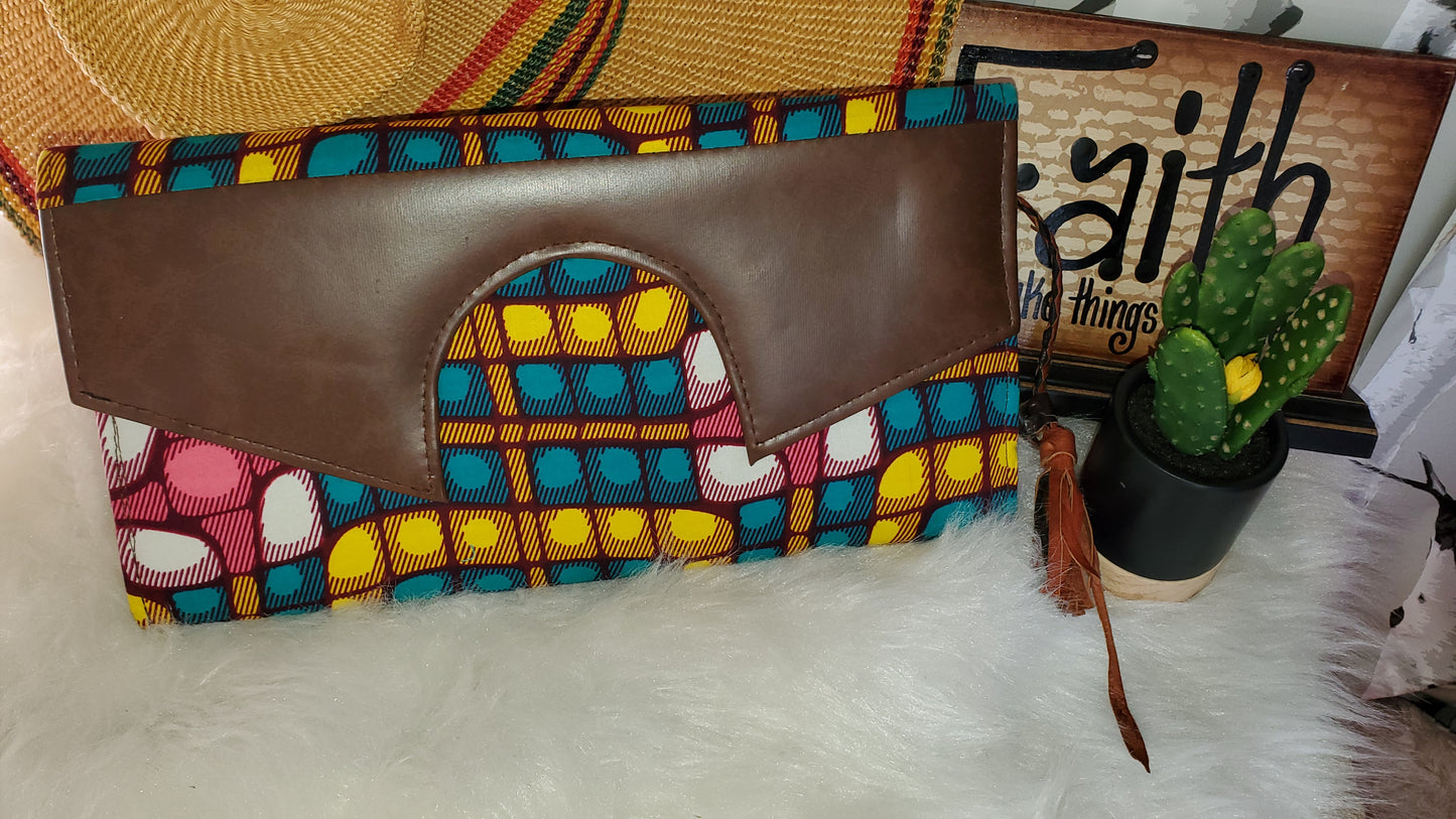 African Print Clutch