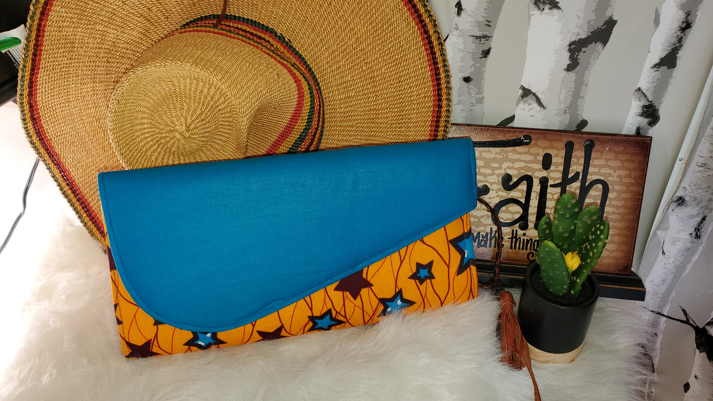 African Print Clutch
