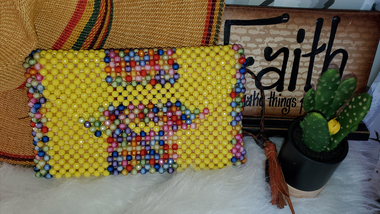 African Print Clutch