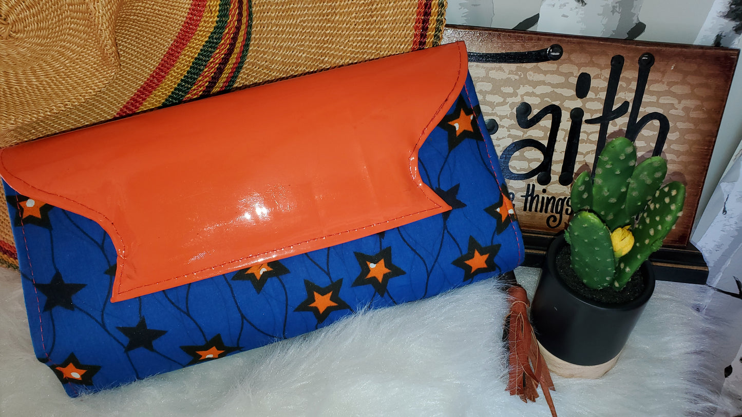 African Print Clutch