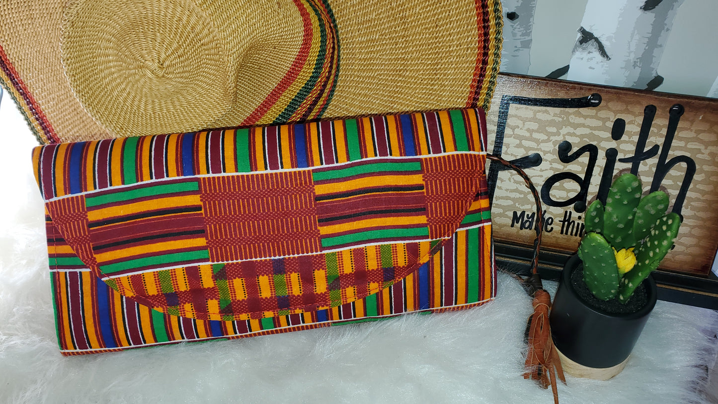African Print Clutch