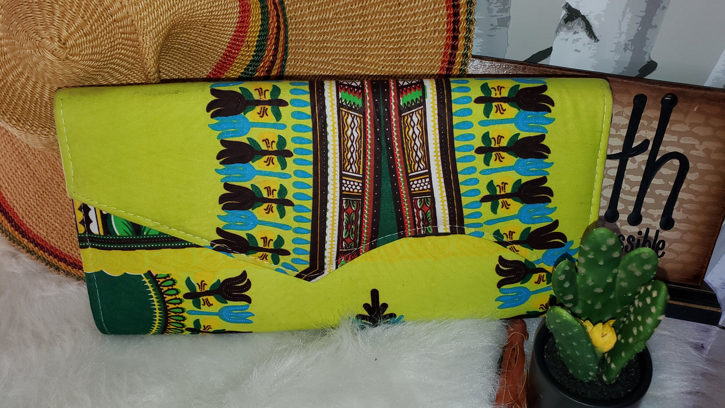 African Print Clutch