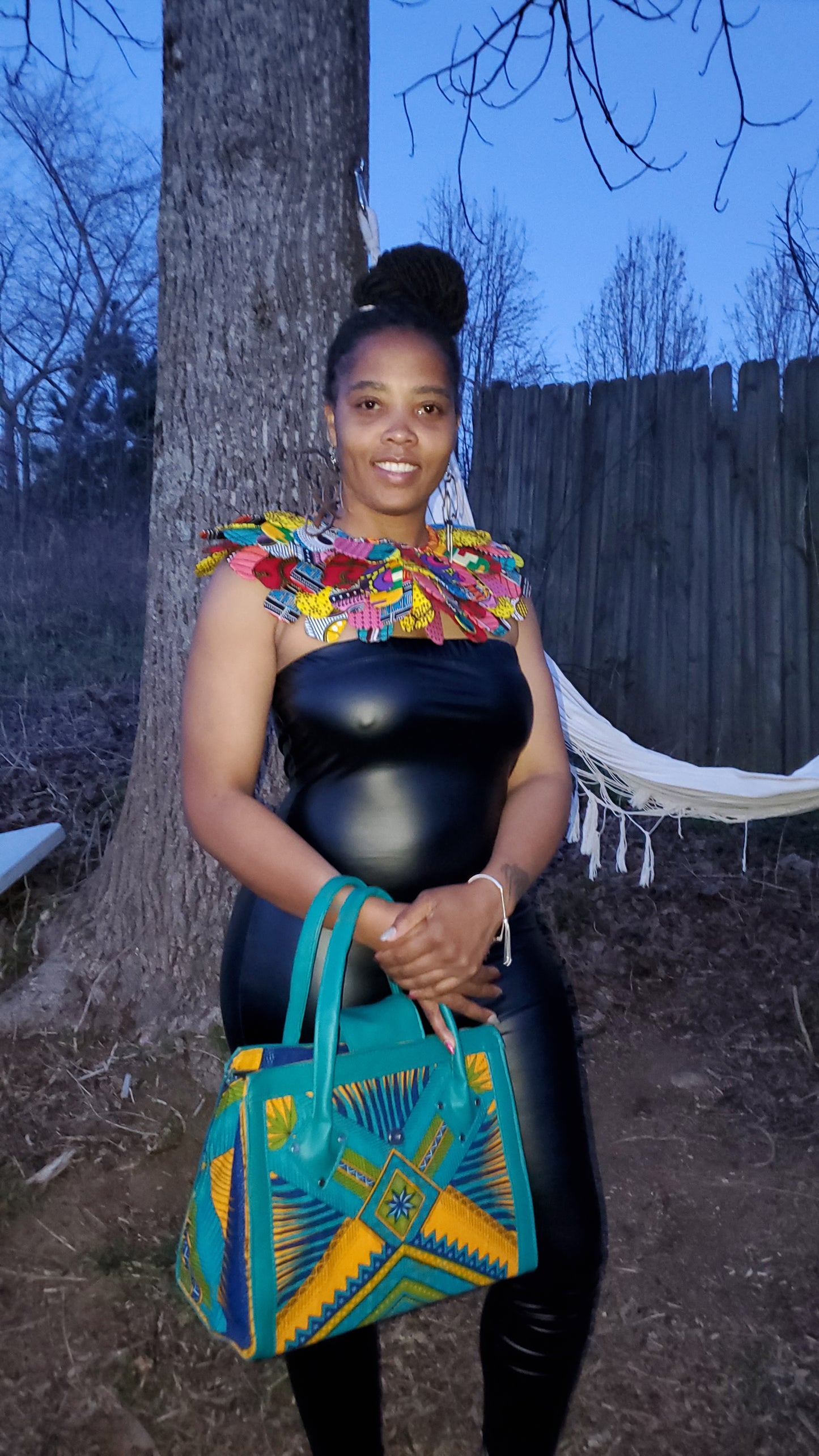 African Print Tote