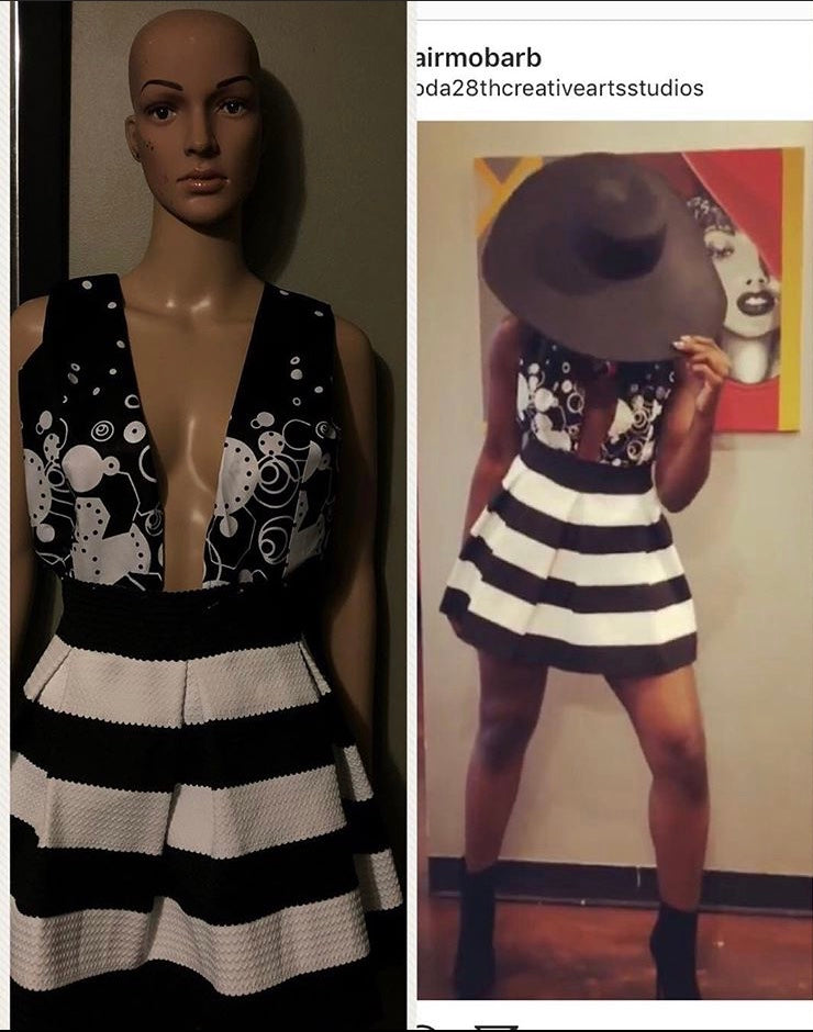 Ankara Holter Dress