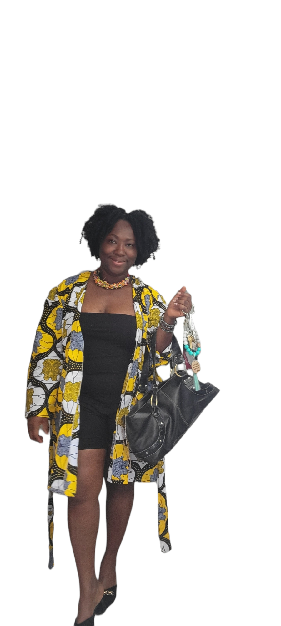 Yellow Long Coat Dress