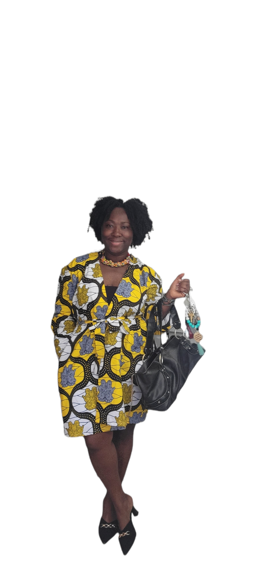 Yellow Long Coat Dress