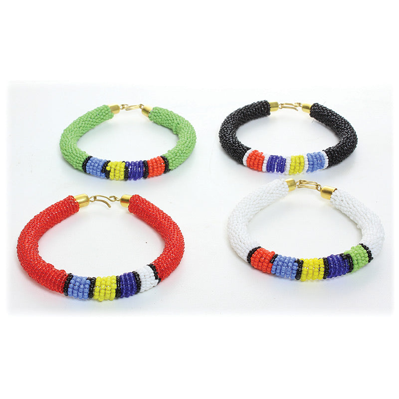 Beaded Clip Bracelet: ASSORTED