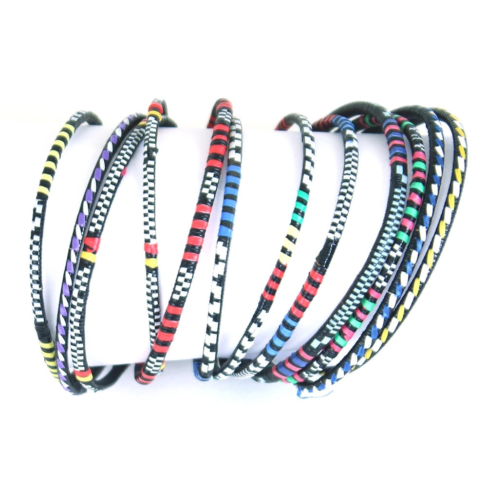 Woven Tuareg Bangles: Set Of 12