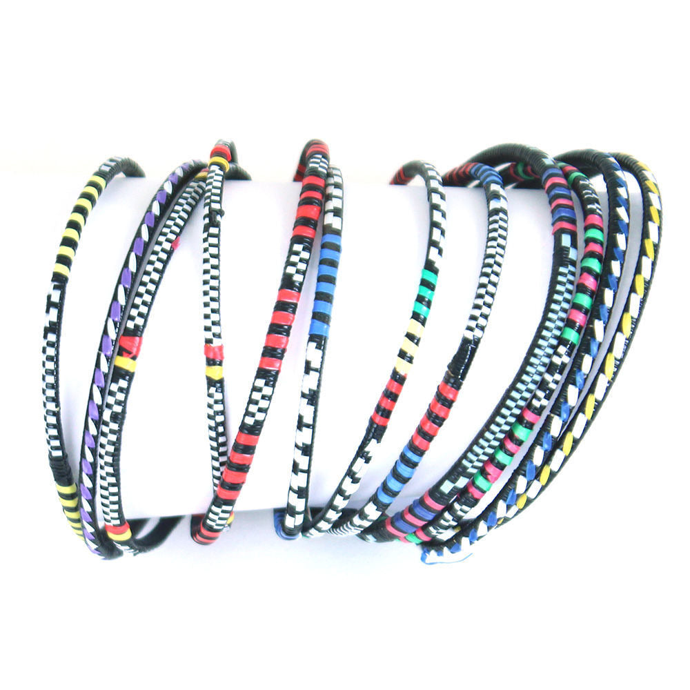 Woven Tuareg Bangles: Set Of 12